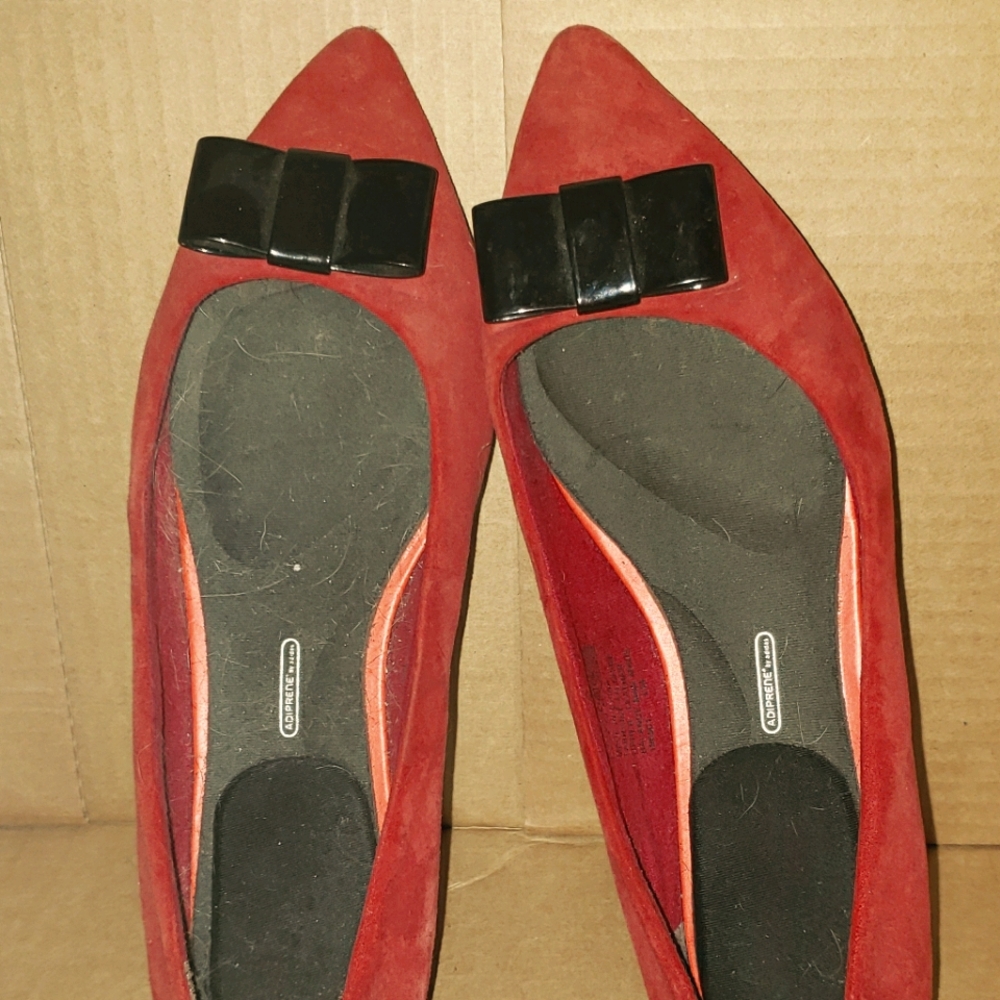 Rockport red flats, 9W